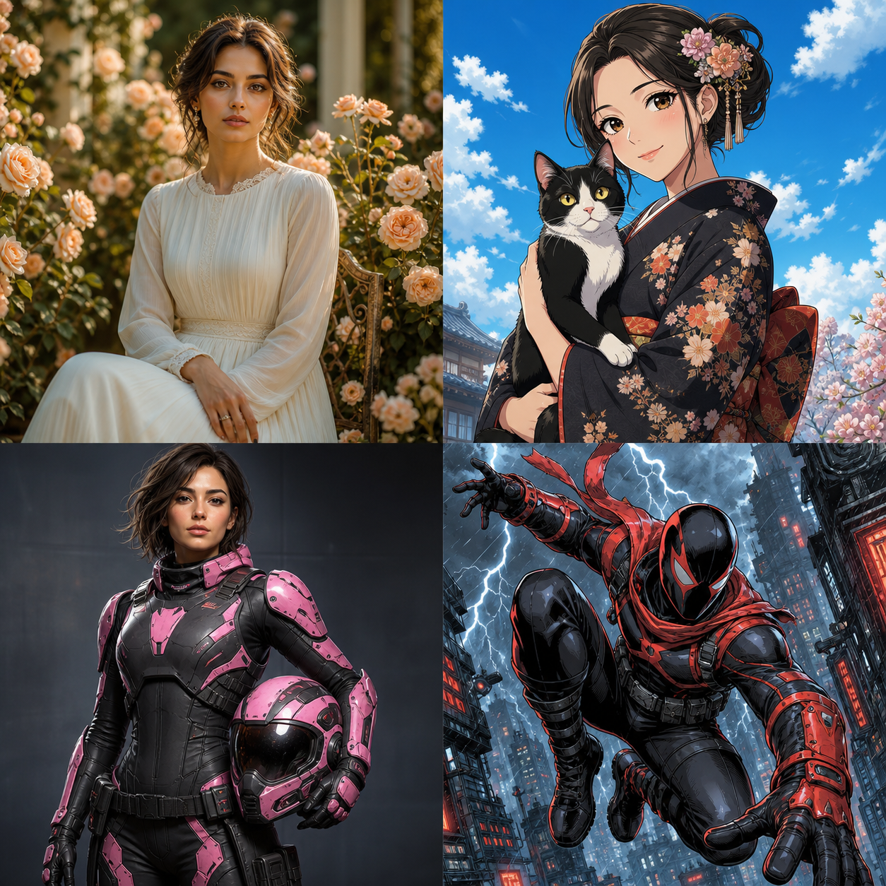 AI art styles showcase
